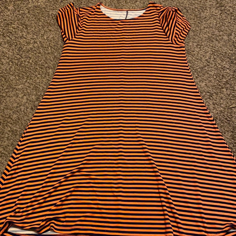 Striped dress—fun easy to wear